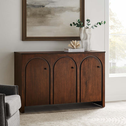 Appia 3-Door Arched Door Sideboard Storage Cabinet by Furniture For America