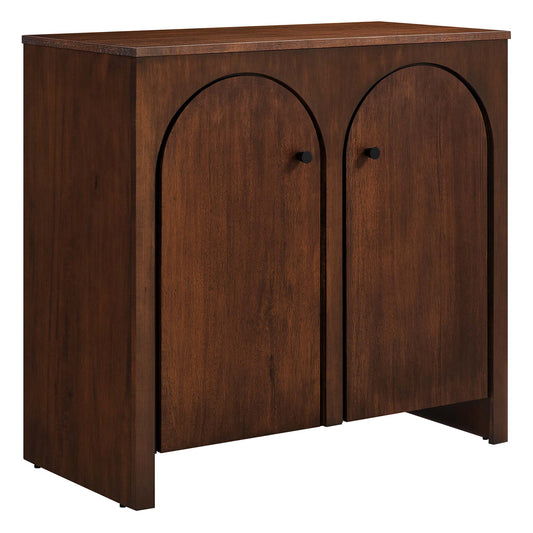 Appia 2-Door Arched Door Storage Cabinet by Furniture For America