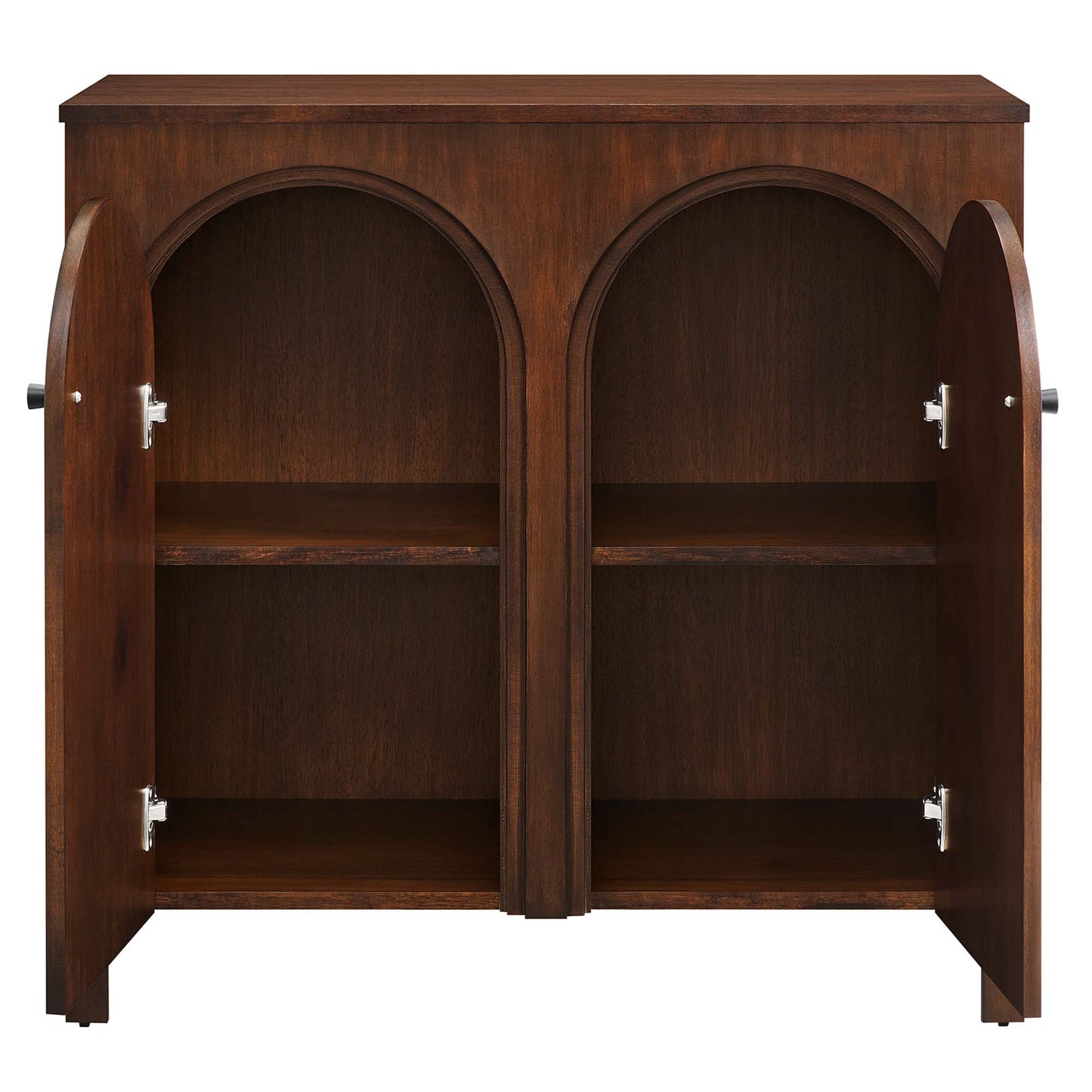 Appia 2-Door Arched Door Storage Cabinet by Furniture For America
