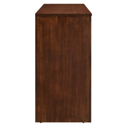 Appia Wood Grain 4-Door Sideboard Storage Cabinet by Furniture For America
