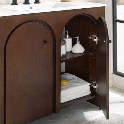 Appia 36" Bathroom Vanity Cabinet (Sink Basin Not Included) by Furniture For America