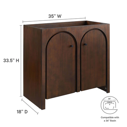Appia 36" Bathroom Vanity Cabinet (Sink Basin Not Included) by Furniture For America