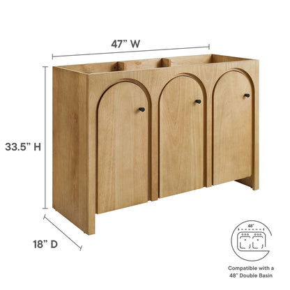 Appia 48" Bathroom Vanity Cabinet (Sink Basin Not Included) by Furniture For America