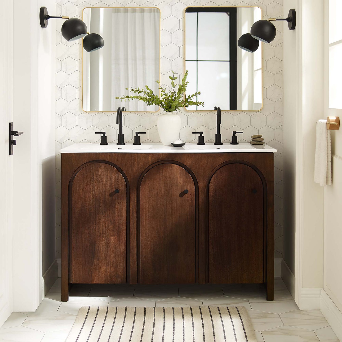 Appia 48" Bathroom Vanity Cabinet (Sink Basin Not Included) by Furniture For America
