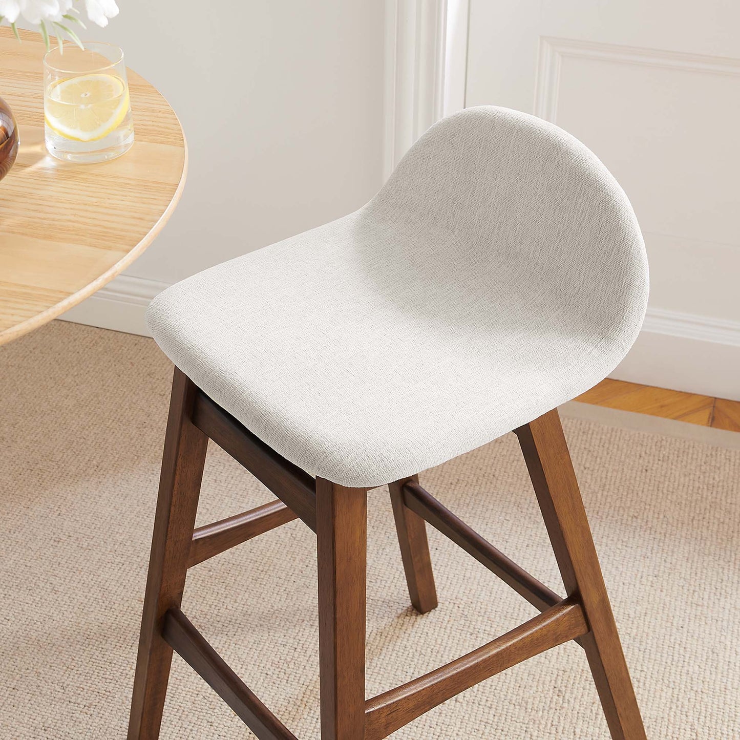 Juno Wood Bar Stool Set of 2 by Furniture For America