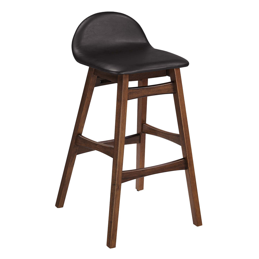 Mantel Wood Bar Stool Set of 2 in Brown