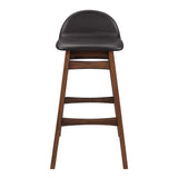 Mantel Wood Bar Stool Set of 2 in Brown