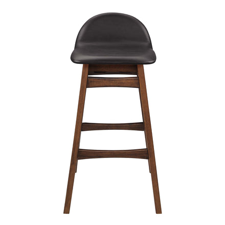 Juno Wood Bar Stool Set of 2 in Brown