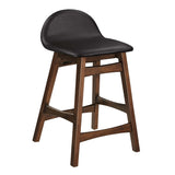Mantel Wood Counter Stool Set of 2 in Brown