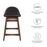 Mantel Wood Counter Stool Set of 2 in Brown
