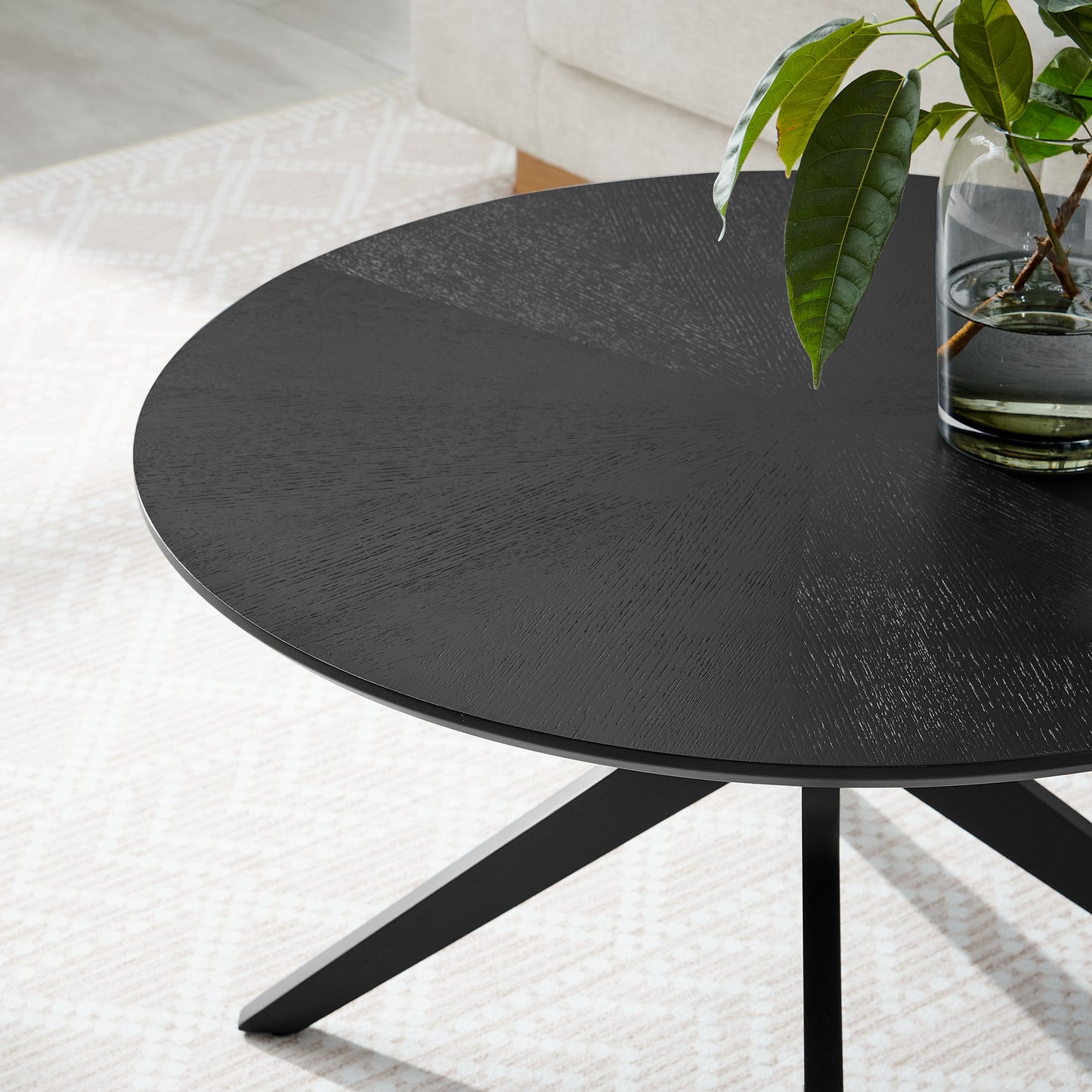 Crossroads Round Wood Coffee Table by Furniture For America