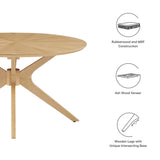 Vela Round Wood Coffee Table in Oak