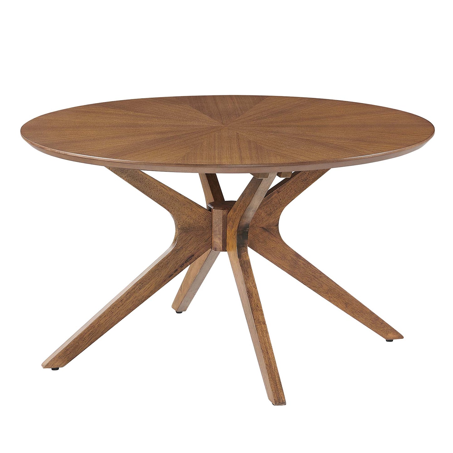 Crossroads Round Wood Coffee Table by Furniture For America