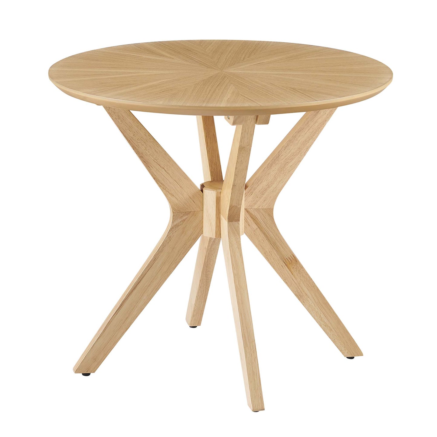 Crossroads 24" Round Wood Side Table by Furniture For America