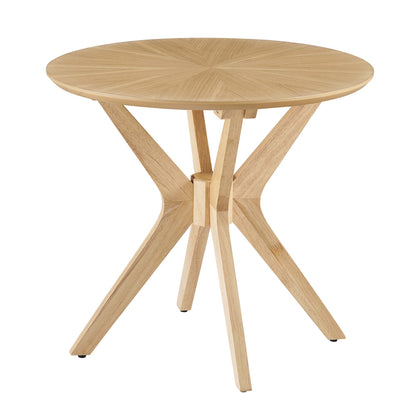 Crossroads 24" Round Wood Side Table by Furniture For America