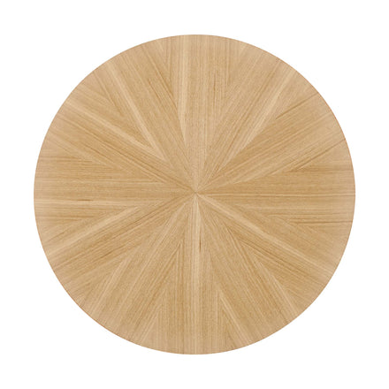 Crossroads 24" Round Wood Side Table in Oak
