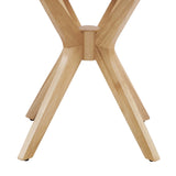 Vela 24" Round Wood Side Table in Oak