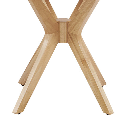 Crossroads 24" Round Wood Side Table by Furniture For America