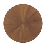 Vela 24" Round Wood Side Table in Walnut