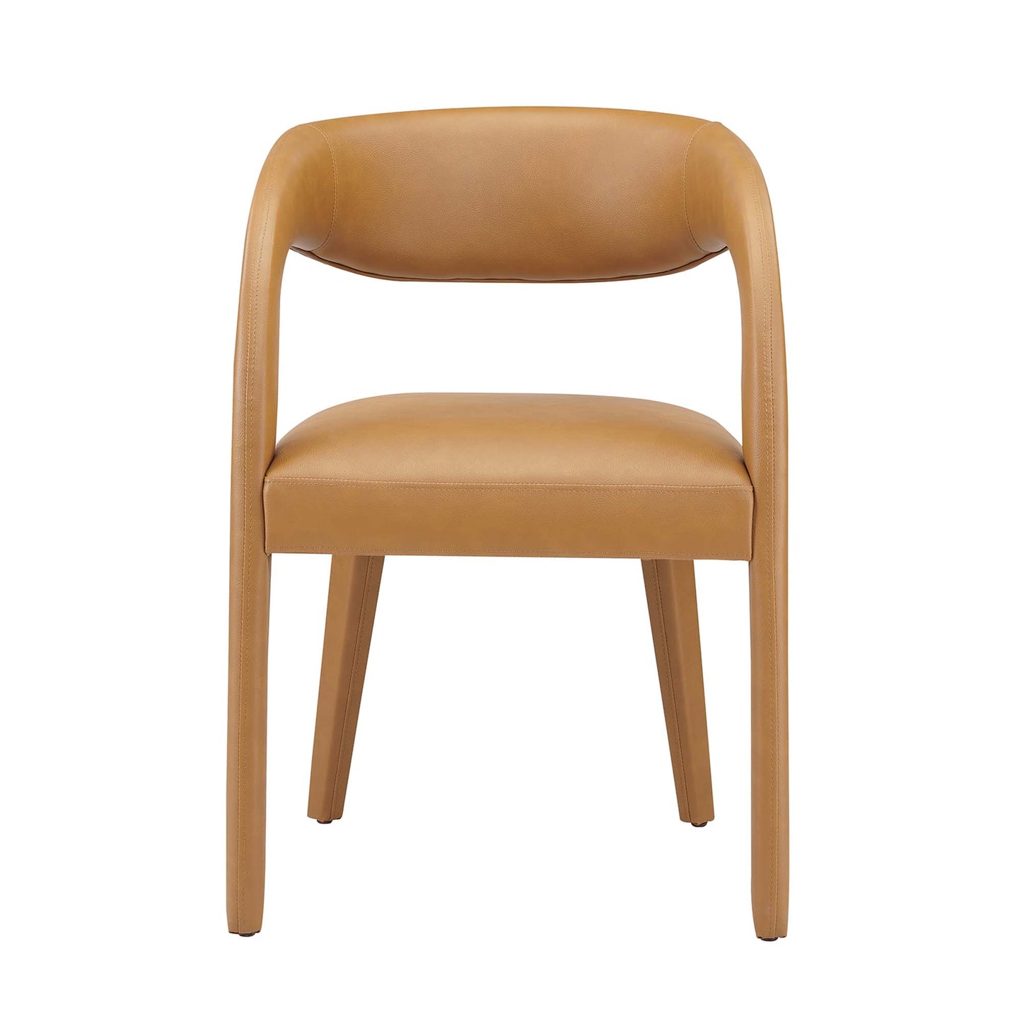 Pinnacle Vegan Leather Dining Chair Set of 2 by Furniture for America