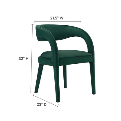 Pinnacle Performance Velvet Dining Chair Set of 2 by Furniture for America