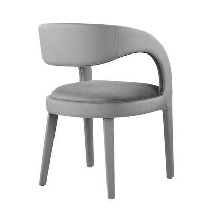 Pinnacle Performance Velvet Dining Chair Set of 2 by Furniture for America