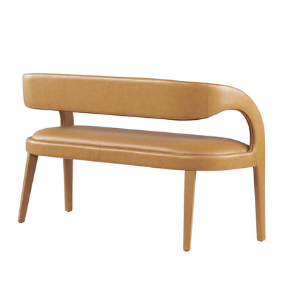Pinnacle Vegan Leather Accent Bench by Furniture For America