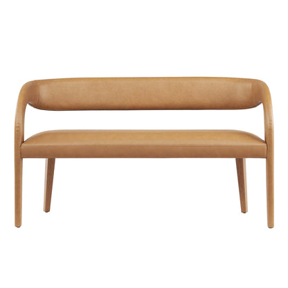 Pinnacle Vegan Leather Accent Bench by Furniture For America