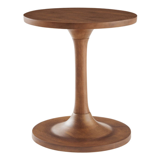 Lina Round Wood Side Table by Furniture For America