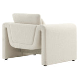 Bloom Boucle Upholstered Armchair in Ivory