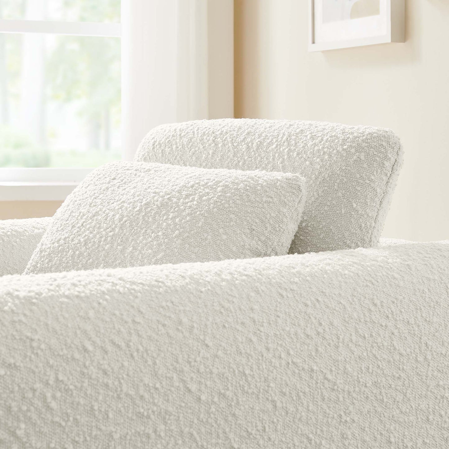 Waverly Boucle Upholstered Armchair by Furniture For America