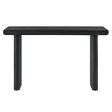 Ila Concrete Textured Console Table in Black