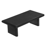 Ila Concrete Textured Coffee Table in Black