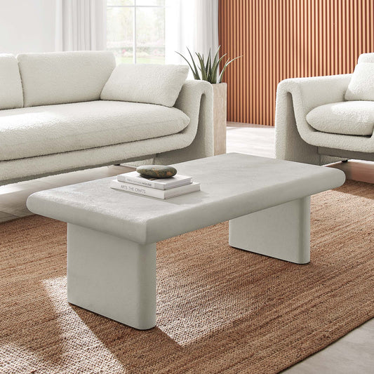 Relic Concrete Textured Coffee Table by Furniture For America