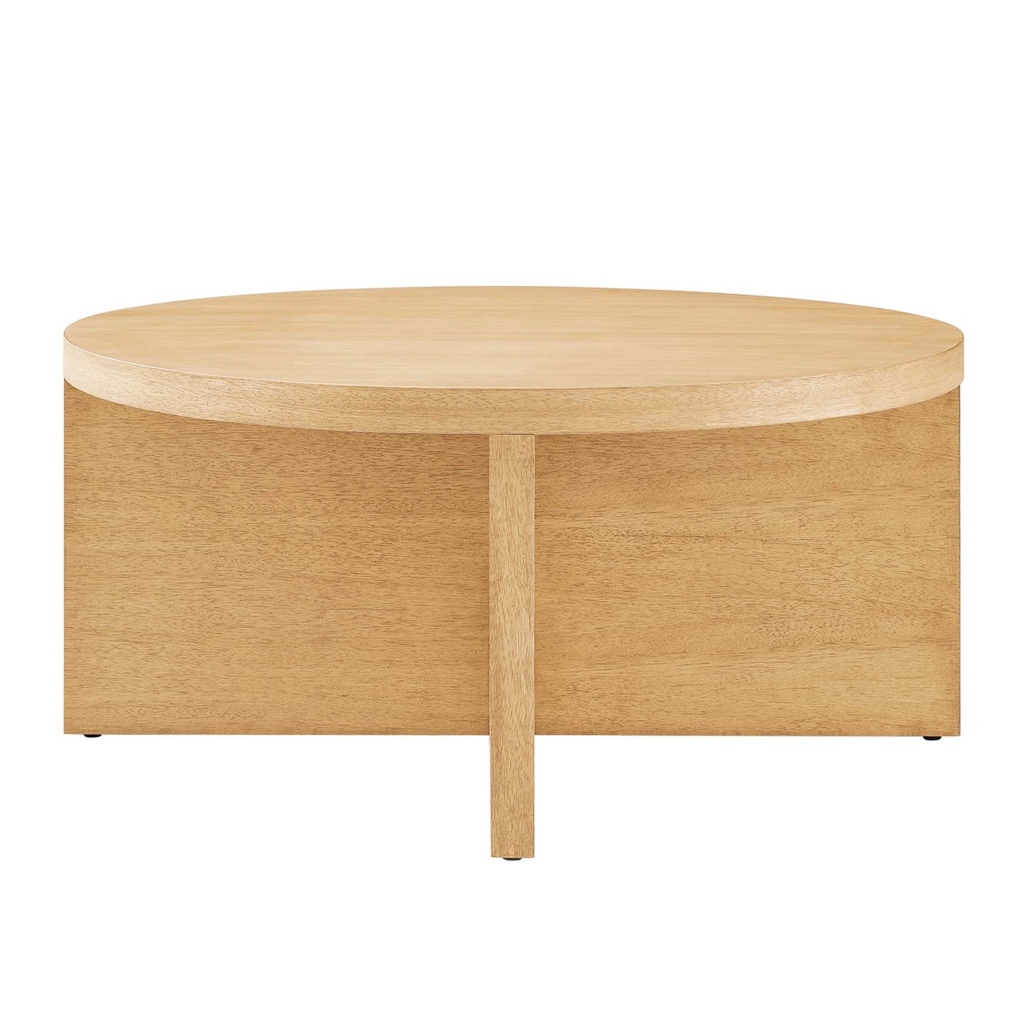 Silas Round Wood Coffee Table by Furniture For America
