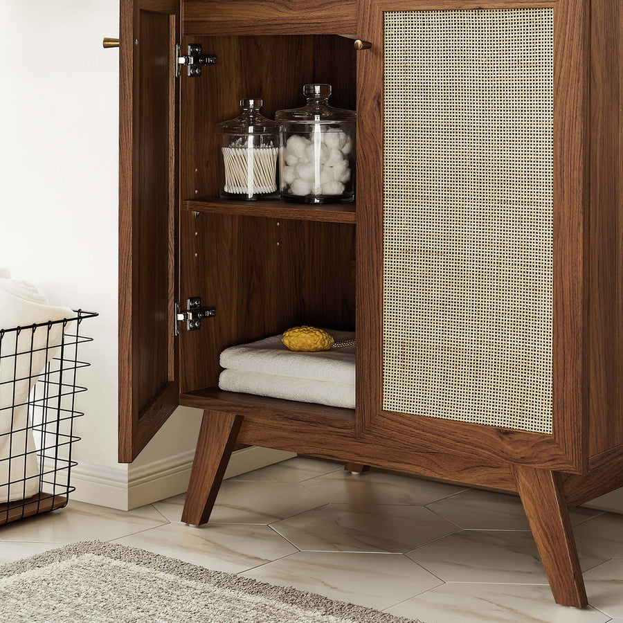 Wren 30" Bathroom Vanity Cabinet (Sink Basin Not Included) in Walnut