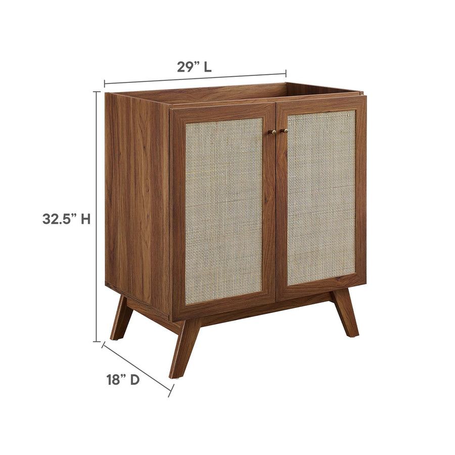 Wren 30" Bathroom Vanity Cabinet (Sink Basin Not Included) in Walnut
