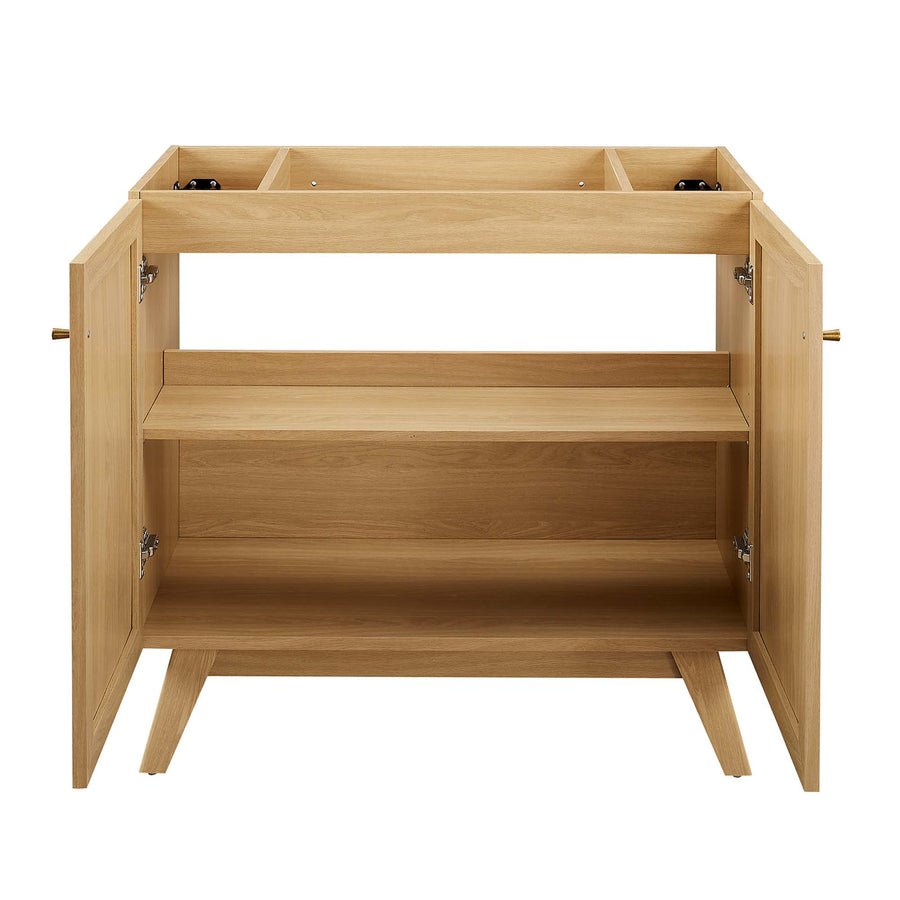 Wren 36" Bathroom Vanity Cabinet (Sink Basin Not Included) in Oak