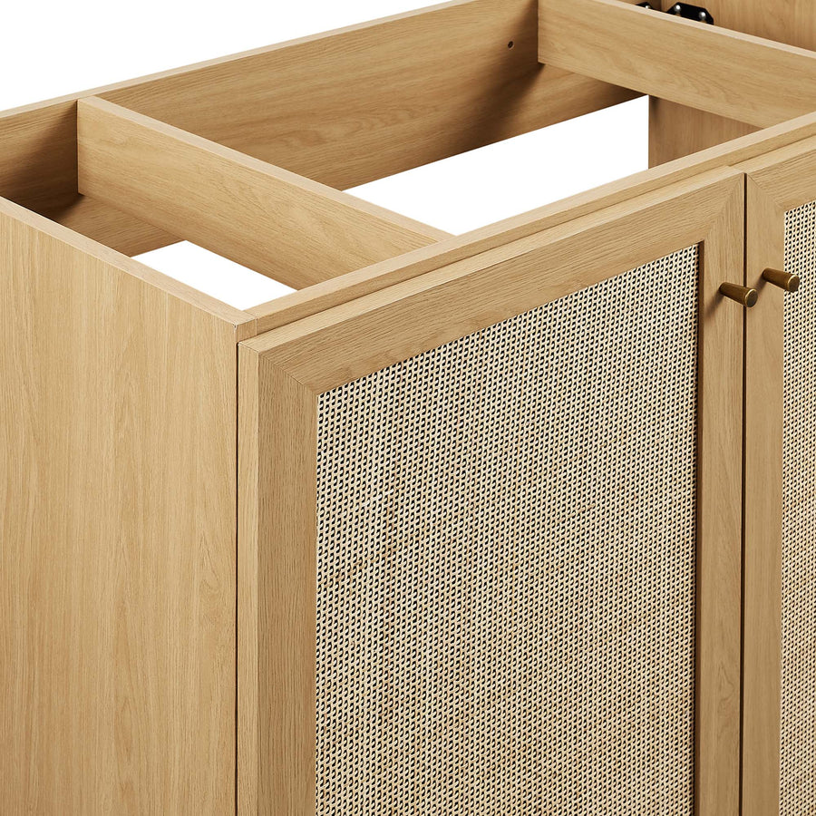 Wren 36" Bathroom Vanity Cabinet (Sink Basin Not Included) in Oak