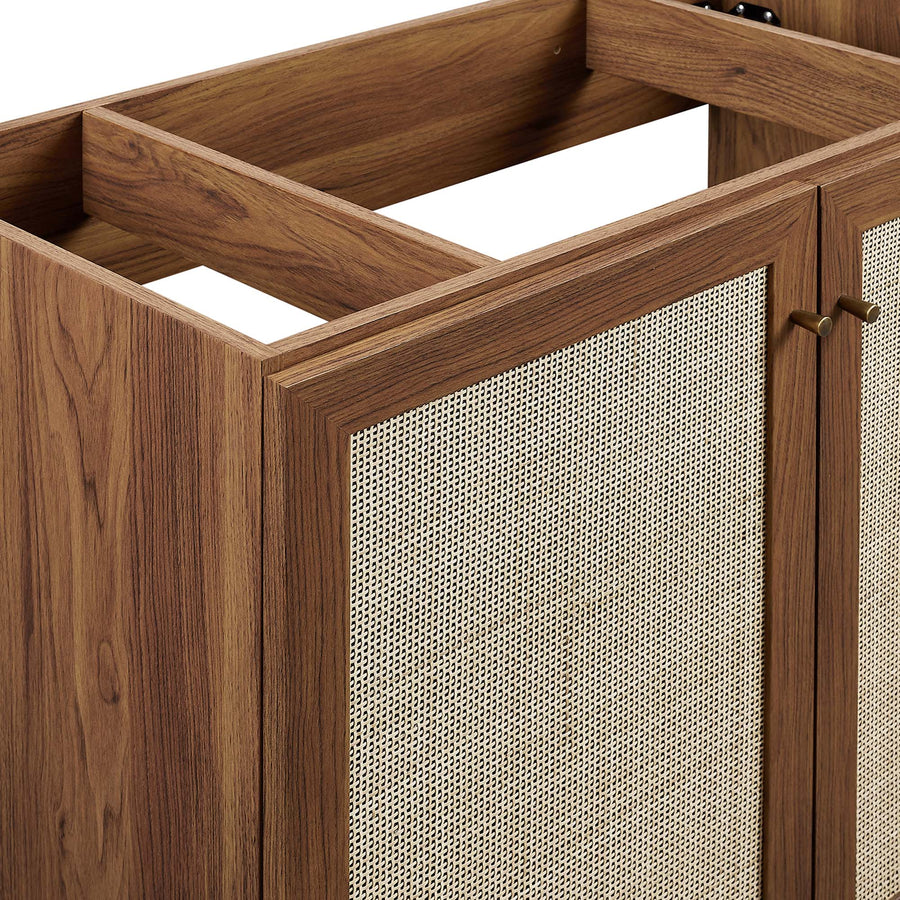 Wren 36" Bathroom Vanity Cabinet (Sink Basin Not Included) in Walnut