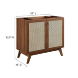 Wren 36" Bathroom Vanity Cabinet (Sink Basin Not Included) in Walnut