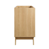 Wren 48" Single or Double Sink Compatible Bathroom Vanity Cabinet (Sink Basin Not Included) in Oak