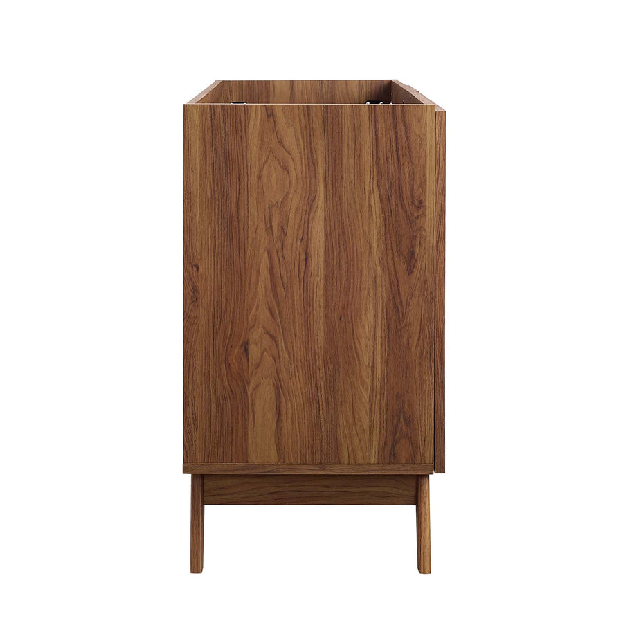 Wren 48" Single or Double Sink Compatible Bathroom Vanity Cabinet (Sink Basin Not Included) in Walnut