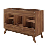 Wren 48" Single or Double Sink Compatible Bathroom Vanity Cabinet (Sink Basin Not Included) in Walnut