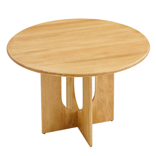 Rivian Round 48" Wood Dining Table by Furniture For America