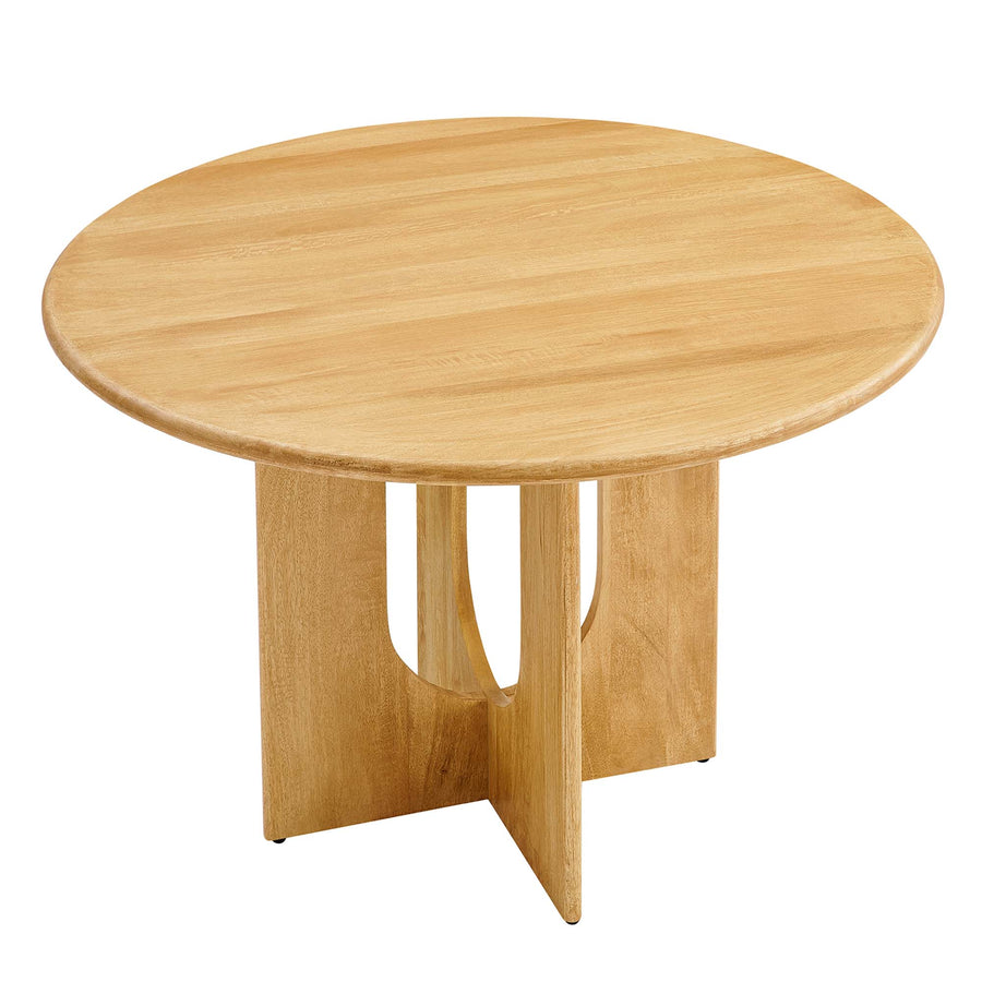 Salon Round 48" Wood Dining Table in Oak