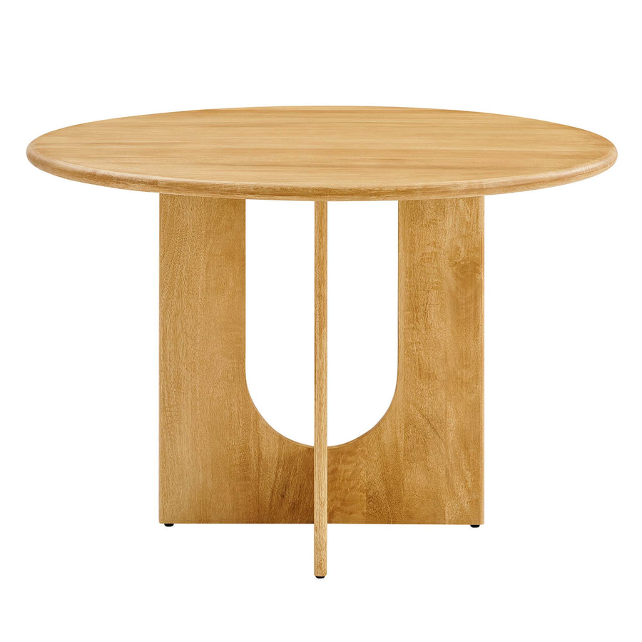 Salon Round 48" Wood Dining Table in Oak