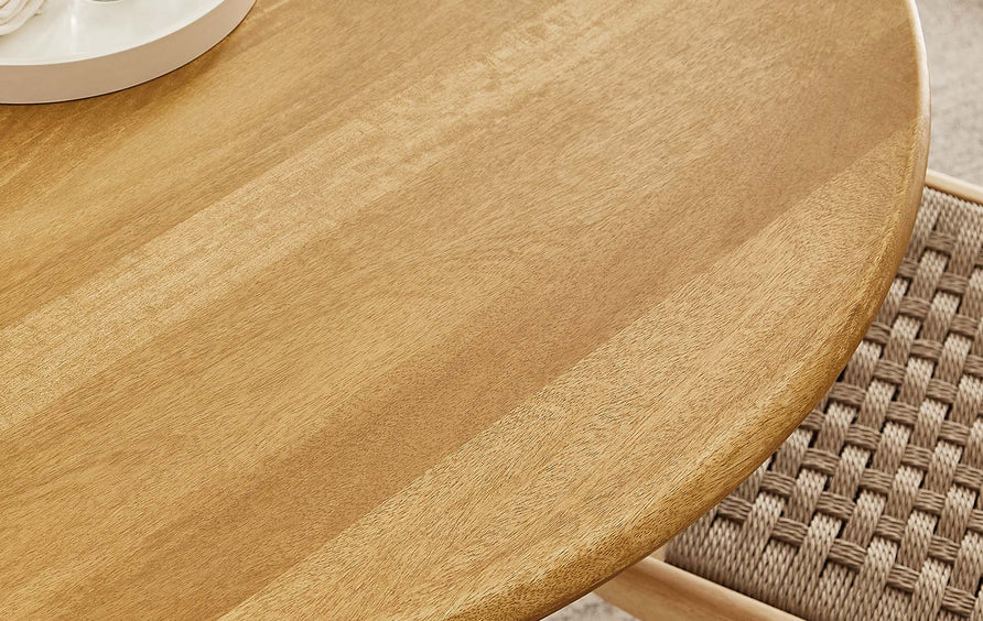 Salon Round 48" Wood Dining Table in Oak