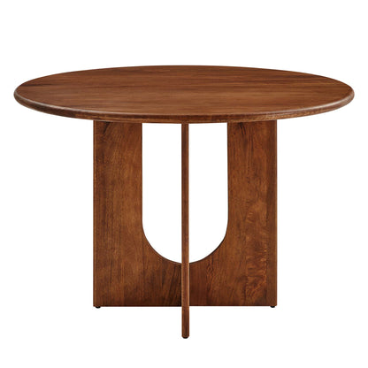 Rivian Round 48" Wood Dining Table by Furniture For America