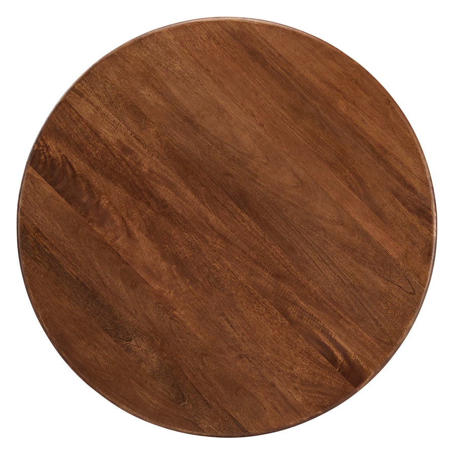 Salon Round 48" Wood Dining Table in Walnut